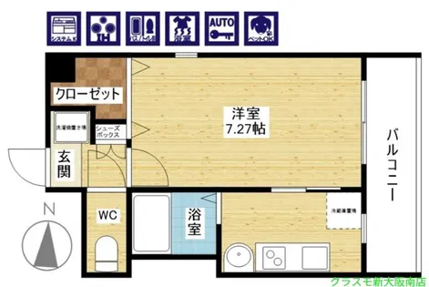 ラ・フォンテ十三【4階】の間取り