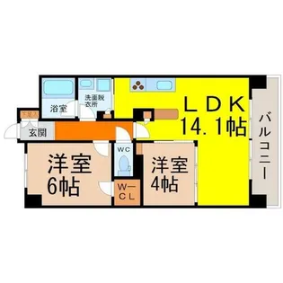 La Douceur山王【2階】の間取り