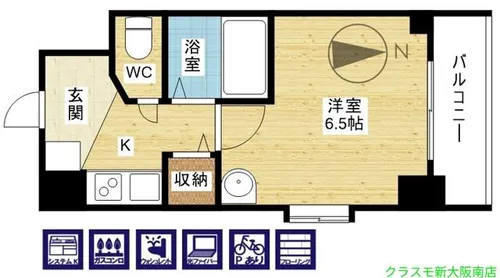 Fr.imp大阪三国【3階】の間取り