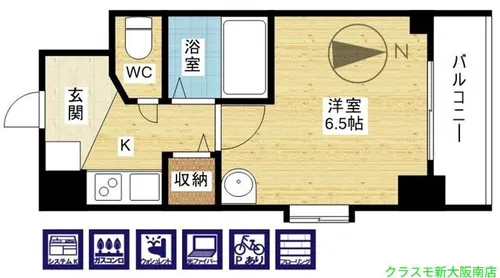 Fr.imp大阪三国【3階】の間取り