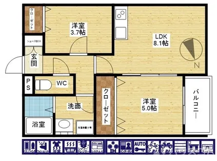 アート瑞光駅前【1階】の間取り