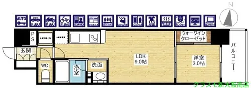 リビオメゾン新大阪【12階】の間取り
