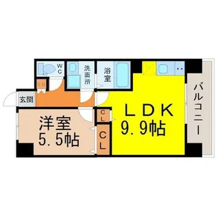 La Douceur山王【6階】の間取り