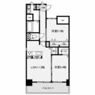万玉ビル【11階】の間取り