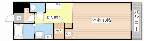 タイハイツ南出【3階】の間取り