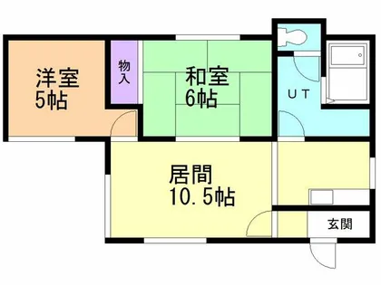 ハイデンス17【2F号室】の間取り