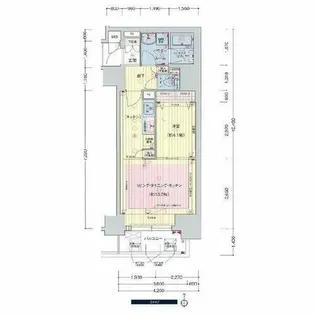 プレサンス広小路通葵【1405号室】の間取り
