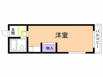 コーポあなやま【102号室】の間取り