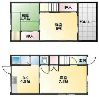 大阪府堺市美原区阿弥【一戸建】の間取り