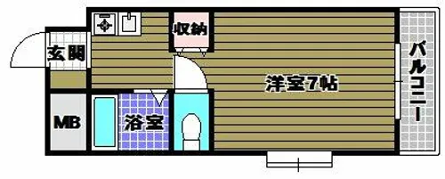 ロアール尾崎【1階】の間取り