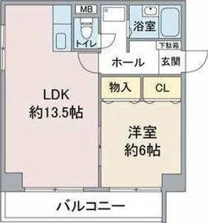 ライフステージ徳川【7階】の間取り