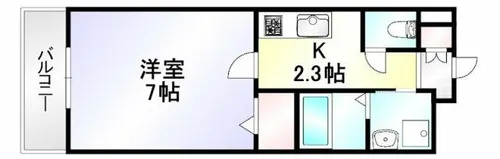グレイスフル到津【3階】の間取り