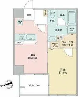 さくらHillsリバーサイドWEST【5階】の間取り