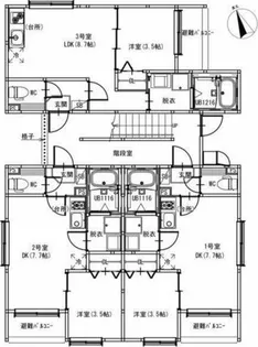 プランドール烏森【1階】の間取り