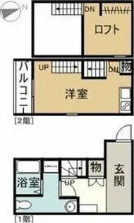 ポルト・ボヌールUⅡ【2階】の間取り