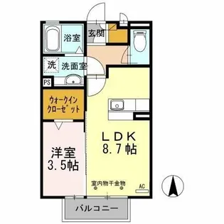リバーサイド味美【2階】の間取り