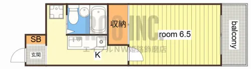 メゾンアポロ【408号室】の間取り