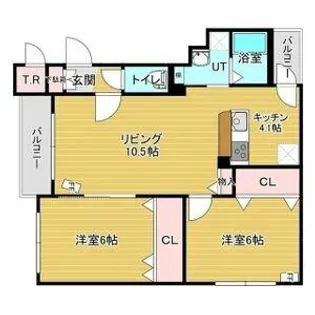 アヴァンセ麻生【4階】の間取り