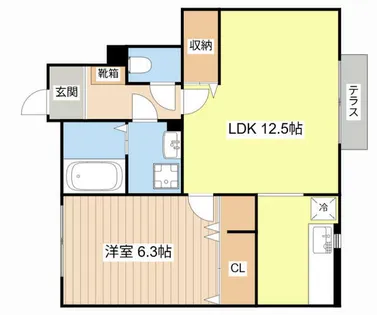 メゾンド北野【1階】の間取り