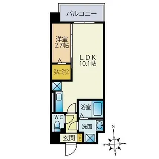 福岡県福岡市西区姪の浜1丁目【マンション】の間取り
