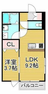 福岡県久留米市西町【アパート】の間取り