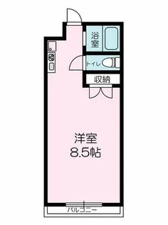 ルナTAKINO【204号室】の間取り