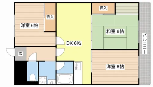 Nasu1ビル【803号室】の間取り