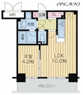 クレグラン北梅田【3階】の間取り