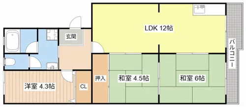 アクシスKAWASE【2階】の間取り