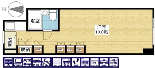 ステュディオ新大阪【2階】の間取り