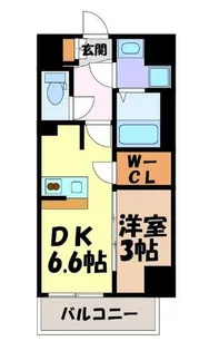 アーチレジデンス名駅北【3階】の間取り