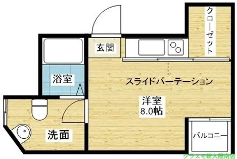 ベルグランデ新大阪【4階】の間取り