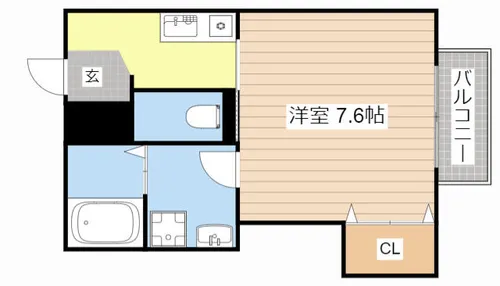 ベストール平方【102号室】の間取り