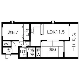 ビューハーモニー【1階】の間取り