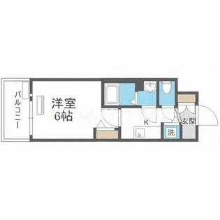 ポルト・ボヌール梅田WEST【5階】の間取り