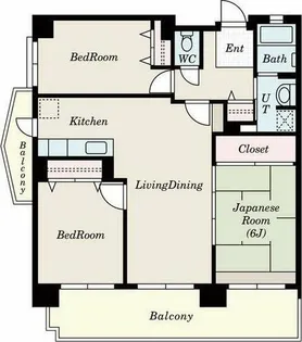 セントラル滝ノ水【6階】の間取り