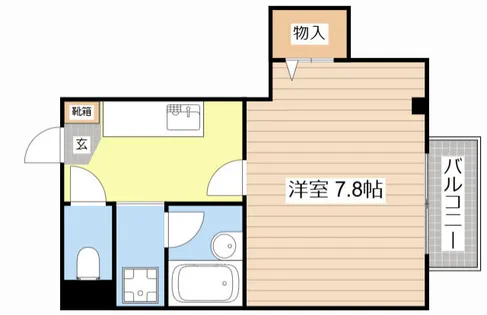 アミティハイツⅡ【103号室】の間取り