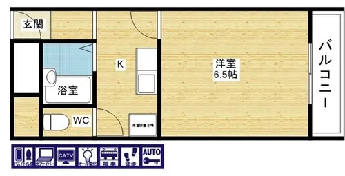 朝日プラザ新大阪【1階】の間取り
