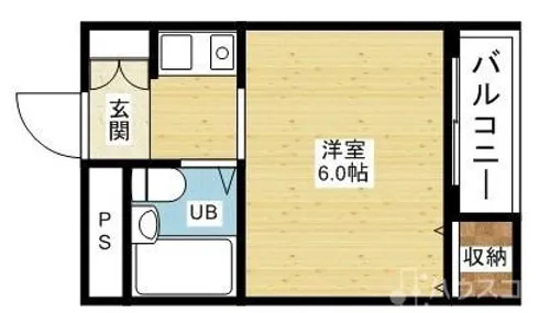 スリーデイズ新大阪【8階】の間取り