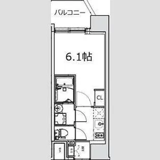 JMFレジデンス桜ノ宮【11階】の間取り