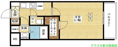 スプランディッド新大阪DUE【4階】の間取り