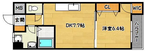 夢野アパートメント【3階】の間取り