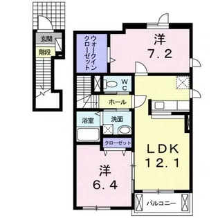 プラシエンテ【2階】の間取り