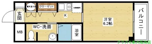十三本町ウインズマンションⅡ【2階】の間取り