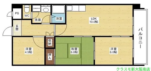 クレール辻堂【7階】の間取り