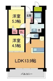 セリシール夙川苦楽園【403号室】の間取り