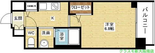 SDグランツ新大阪【5階】の間取り
