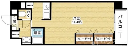 グレース元今里【5階】の間取り