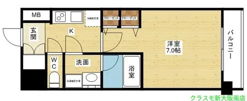 スプランディッド三国II【4階】の間取り