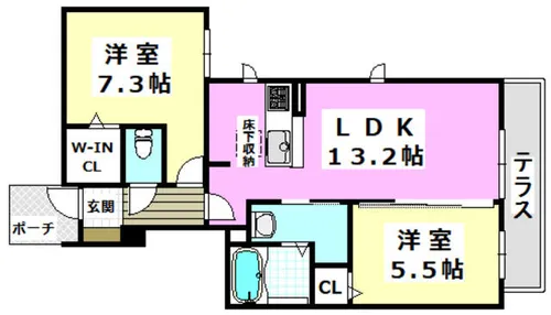 サンライズ コート【1階】の間取り